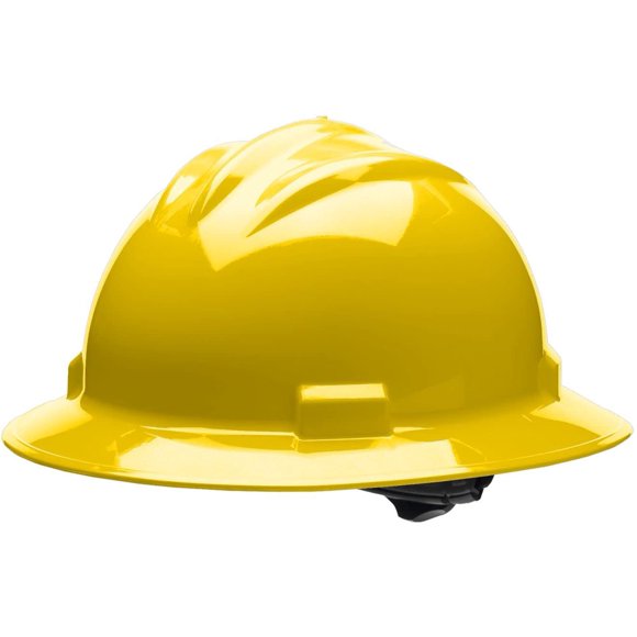 Casco de seguridad Bullard S71 de ala completa, ajuste de carraca de 4 puntos, amarillo