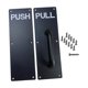 thumbnail image 3 of Tiradores De Puerta De Acero Inoxidable Tiradores Resistentes Para Hoteles Hogares Públicos Push Pull Negro, 3 of 5