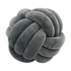 thumbnail image 1 of Nudo Almohada Bola Grueso Cómodo Almohadas Anudadas Para Sala De Estar Hogar Sofá Gris Oscuro, 1 of 6