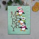 thumbnail image 3 of Troqueles Feemkota Feliz Navidad con Pingüinos para Tarjetería y Scrapbooking, 3 of 5