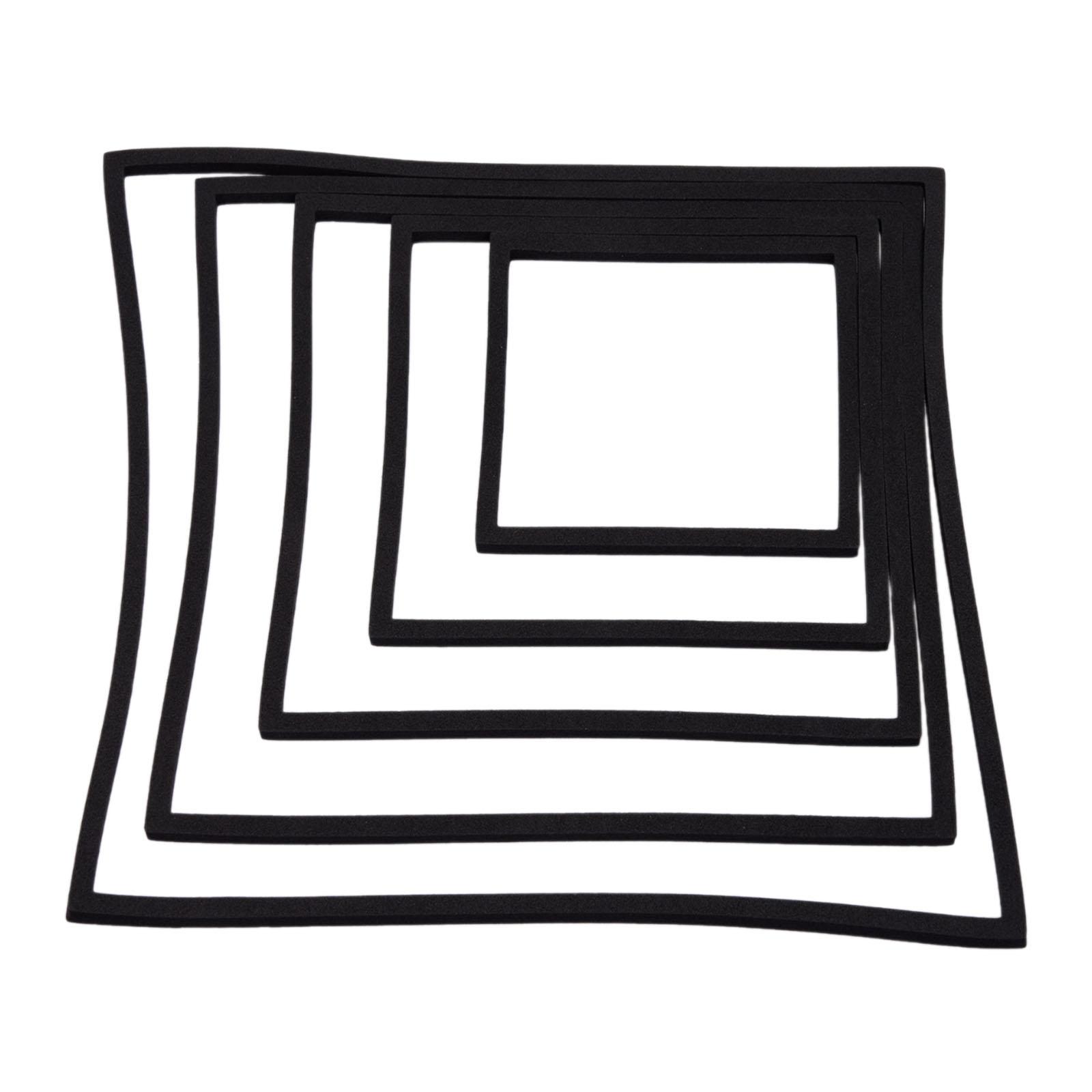 Magideal - 5 Piezas Anillos De Comida Para Tanque De Peces Anillos De Alimentación De Peces, Eva, 5 Tamaños Anillos De Alimentación De Peces De Corral De Planta Negro