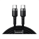 thumbnail image 1 of Cable USB c a tipo-c 100w carga rápida 1m reforzado Negro, 1 of 3