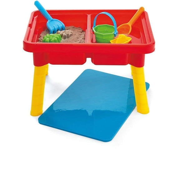 Mesa infantil Sensory Kidoozie Sand 'n Splash con tapa roja G02521