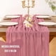 thumbnail image 4 of Camino De Mesas Gasa Rectangular Mantel Centro Tela 300 X 90 Cm Rosa, 4 of 7