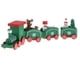 thumbnail image 1 of Navidad tren de madera adorno de madera juguete de navidad vehículos decoración regalo verde, 1 of 5
