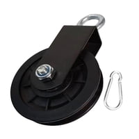 Magideal - Polea De Elevación De Rueda Polea De Elevación Silenciosa Y Resistente Rueda De Tracción Para Grúas Domésticas Escaleras De Tracción Elevadores Equipo Con Hebilla