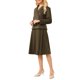 thumbnail image 4 of INSPIRE CHIC Conjunto de Falda de 2 Piezas para Mujer 2025 Otoño Invierno Blazers de Doble Botonadura y Faldas en Línea A L Marrón Oscuro, 4 of 5
