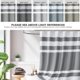 thumbnail image 4 of Cortina de ducha Madison Park Spa Waffle Weave, 36 x 72 pulgadas, color carbón, 4 of 8