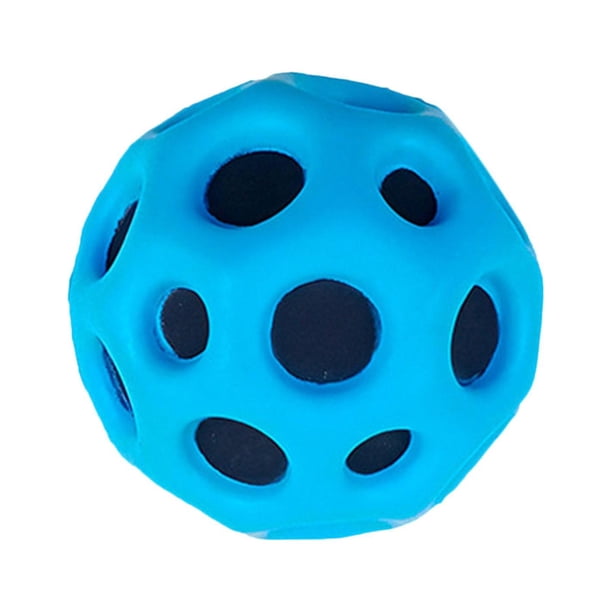 Pelota hinchable, pelota de agujero, pelota elástica ligera para jugar en el patio trasero al aire libre, pelota que rebota de 7 cm fácil de agarrar, Azul