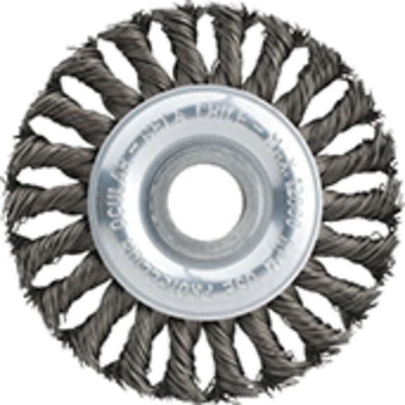 Grata Circular Acero Inoxidable Trenzado 4'' - Calibre de 0,6 mm - Toma M14 - Hela
