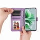 thumbnail image 4 of Funda tipo cartera FOXDOCK para OPPO Reno 11 Pro 5G , diseño girasol en relieve, cuero PU, cierre magnético, soporte y tarjetero, 4 of 5