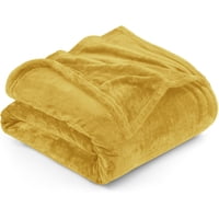 Utopia Bedding - Manta De Forro Polar Utopia, Tamaño King, Color Dorado, 300 G/M², 230 X 260 Cm