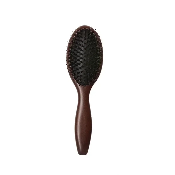 Boar Bristle Brush Wood Natural Hair Brush Dry Wet Detangle Wood Combs For Women Barber Beauty Care Paddle Scalp Massage Brush