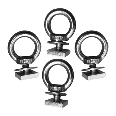 Magideal - 4 Piezas De Perno De Ojo De Alta Resistencia, Accesorios Genéricos Para Vehículos, Pernos En T Para Portaequipajes De Techo De Acero Inoxidable Para