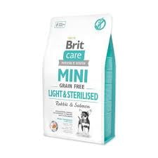 BRIT CARE MINI LIGHT & STERILIZED RABBIT & SALMON 2KG