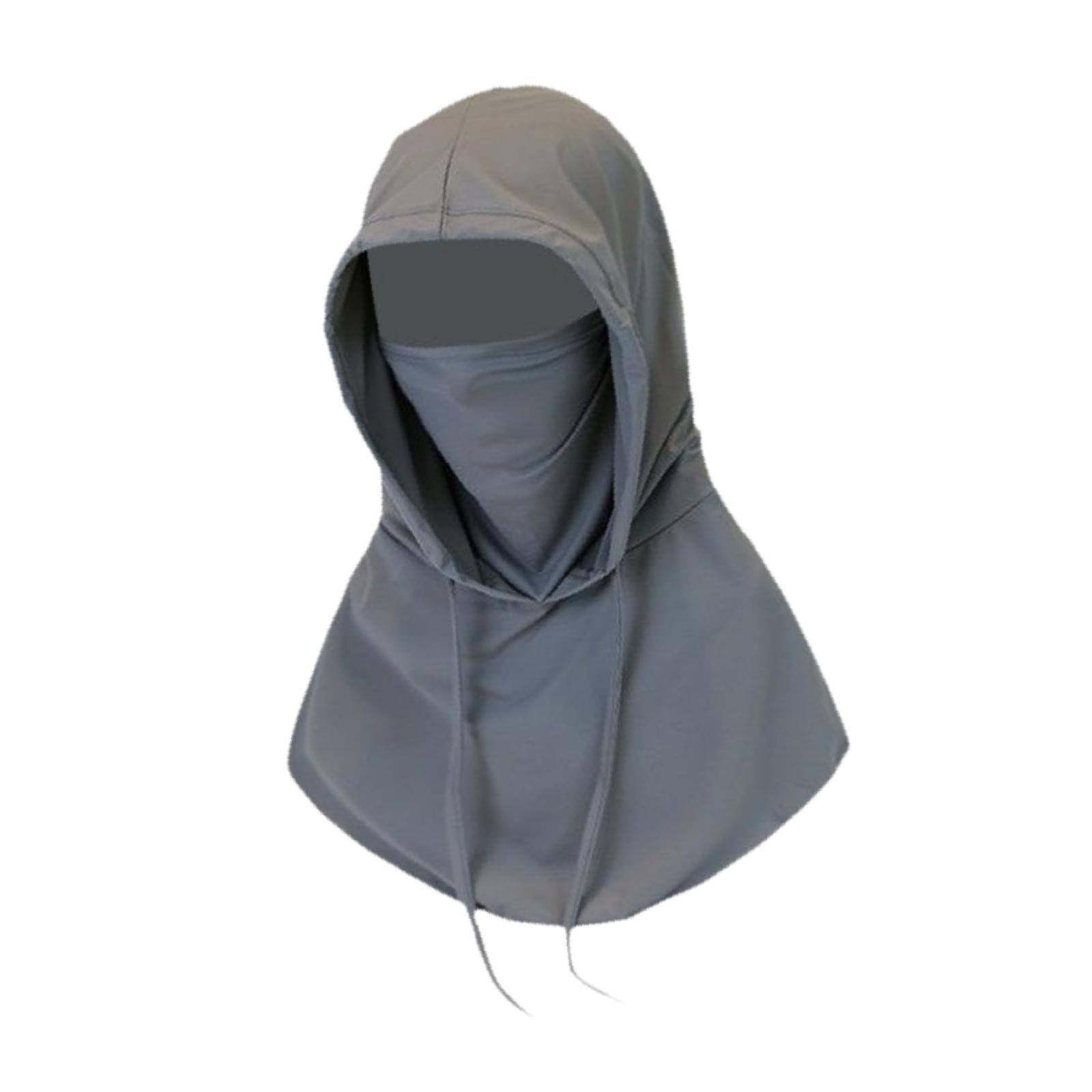 Magideal - Máscara De Protección Solar Mascarilla De Cubierta De Cuello Transpirable Cómodo Bufanda De Polaina De Cuello Transpirable Para Acampar Deportes Gris Oscuro