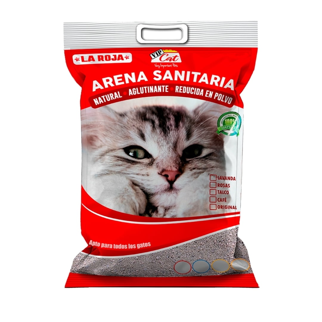 Arena Sanitaria Aglutinante Vip Cat 10 Kg. - Lavanda