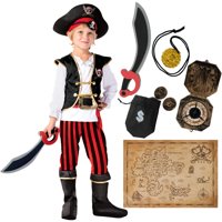 Disfraz De Pirata Spooktacular Creations Rojo Deluxe Para Niño
