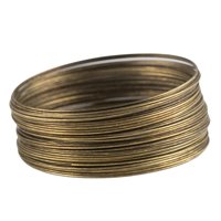 Magideal - 50 Bucles De Alambre De Joyería, Alambre De Metal Para Hombres Y Mujeres, Arte Multiusos, Accesorios Para Adultos, Alambre De Cuentas Para Fabricación Bronce