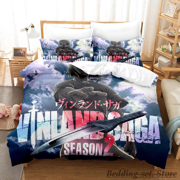 Vinland Saga Bedding Set Bed Set Adult Kid Bedroom Duvetcover Setsparure de lit Bed