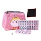 thumbnail image 4 of Juego de Mahjong Chino Portátil con Estuche de Viaje Juego de Actividades Cerebrales de Ocio Juegos de Azulejos Clásicos Juego de Mahjong de Viaje Par Rosado, 4 of 5