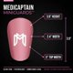 thumbnail image 2 of Espinilleras Mini MediCaptain 10 x 6 cm Rosa para Fútbol, 2 of 7