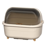 Bothyi - Soporte Para Secar Platos, Escurridor De Platos Extraíble Con Capucha Para Cucharas De Cocina, Hotel, Marrón