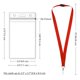 thumbnail image 3 of Lanyards WEZEBEL de 48 piezas, rojos, con cierre de seguridad, impermeables, para credencial, 3 of 6