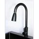 thumbnail image 4 of Lavaplatos 68x38 cm Deluxe de Acero Inoxidable para Empotrar Espesor 2mm Color Negro con Rejilla, Dispensador de Jabon y Grifería Extensible, 4 of 7