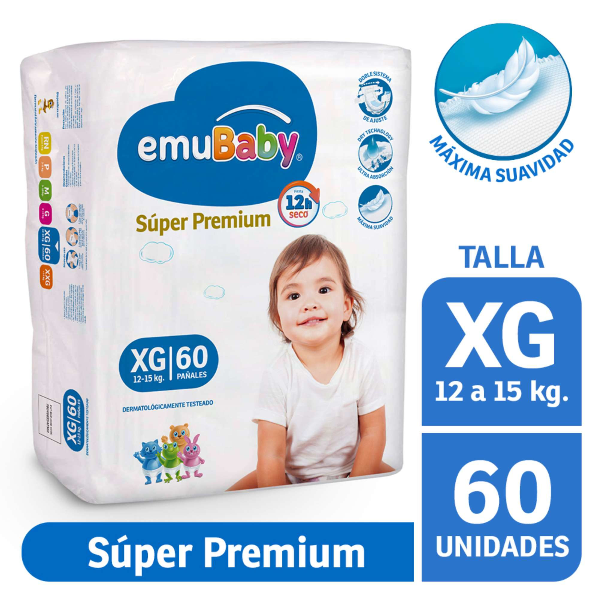 Emubaby - Pañales Súper Premium Xg