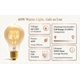 thumbnail image 5 of Bombilla incandescente Kellarosses 40W A19 E26 120V Ámbar regulable Pack de 6, 5 of 9