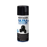 Rust-Oleum - Pintura En Spray Ultra Cover 2X Multiuso Negro Brillante 340 G