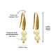 thumbnail image 2 of Aros Ula perlas de rio chapadas en oro 18k Riviere, 2 of 3