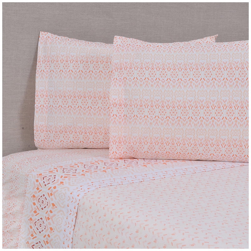 Mashini - Juego De Sábanas Estampado King Canela