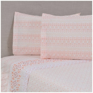 Mashini - Juego De Sábanas Estampado King Canela