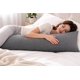 thumbnail image 3 of Funda de almohada EVOLIVE 54x21 cm Algodón Gris con Cremallera, 3 of 8