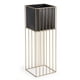 thumbnail image 1 of Porta Macetero Pedestal Maceta Plantas Negro Dorado Grande, 1 of 6