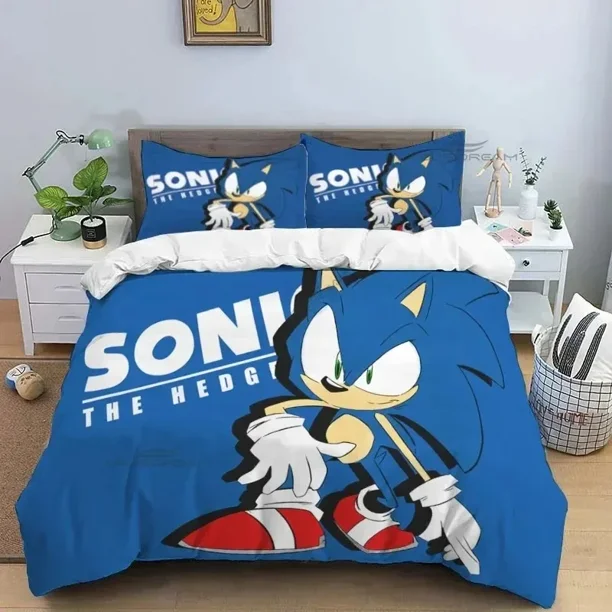 v417 Bed Sheets Cartoon Game Animals Patterns Comforter Bedding Set,Duvet Cover Bed Set Quilt Cover Pillowcase,King Queen Size Bedding Set 3-Piece Bedding Set (1 Duvet Cover + 2 Pillow Shams) Bed Shee