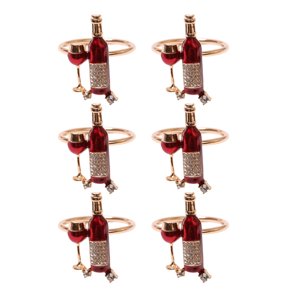 Magideal - 6 Uds Servilletero Decoración Fácil Instalación Servilletas Hebillas Servilletero Hebilla Para Fiesta De Cumpleaños Aniversario Mesa De Cena De Boda