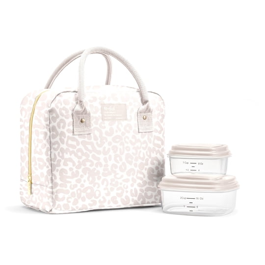 Bolsa De Almuerzo Fit & Fresh 25 x 15 x 22 cm Marfil Con Recipientes