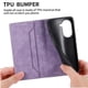 thumbnail image 3 of Funda tipo cartera con bloqueo RFID para Xiaomi Redmi A5 4G Con tapa abatible, portatarjetas, cierre magnético, TPU y soporte Morado, 3 of 6