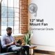 thumbnail image 2 of Ventilador de pared Air King 9012 de calidad comercial, 30 cm, blanco, 2 of 9