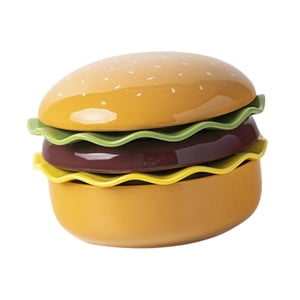 Bothyi - Juego De Vajilla De Cerámica De 5 Piezas Con Cuencos Para Sopa, Regalo Moderno Para Inauguración De La Casa, Forma De Hamburguesa