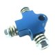 thumbnail image 3 of Juego De Conversión De Manguera De Aceite De Freno, Conector De Tres Vías Para Disco Doble Delantero, Color Azul, 3 of 5