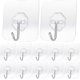 thumbnail image 2 of Ganchos de pared Alayaglory, adhesivo transparente, 13,6 kg (paquete de 40), 2 of 9