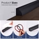 thumbnail image 4 of Moldura flexible en forma de cuarto de ronda PATTENGO, 39 pulgadas, negra, 4 of 7