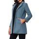 thumbnail image 4 of INSPIRE CHIC Abrigo de Mujer de Largo Medio con Cuello Mao, Abotonado, Abrigo de Invierno con Bolsillos Inclinados y Forro Completo Gris Azul XL, 4 of 6