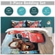 thumbnail image 3 of Cars Piston Cup Circuit Blue, Red, Lightning McQueen And Mater 3 Piece Toddler Thickening Bed Set - Comforter, 3 of 5
