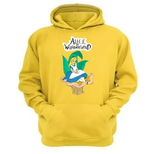 Genérico - Polerón Canguro Alicia Cuentos Infantiles Amarillo Talla S Unisex