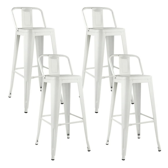 Pack 4 Piso Taburete Tolix con Respaldo